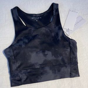 AllFenix Arusha charcoal black sports bra top medium